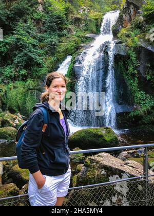 triberg,cascade,forêt noire,bade-wurtemberg,allemagne Banque D'Images