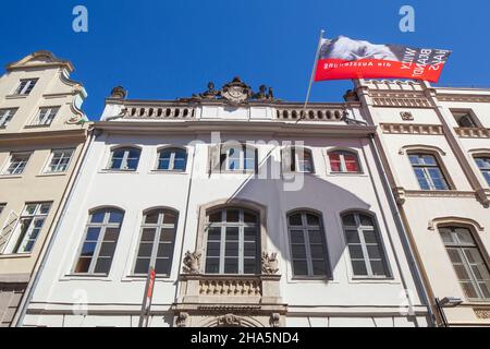 willy-brandt-haus,musée,koenigstrasse,luebeck,schleswig-holstein,allemagne,europe Banque D'Images