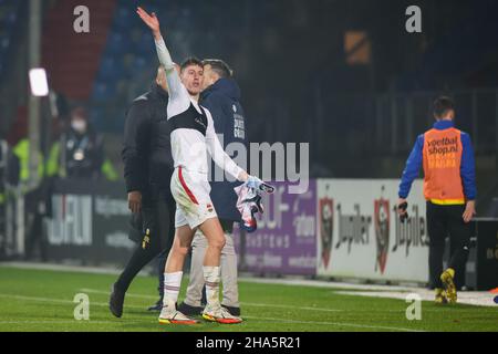 TILBURG, PAYS-BAS - JANVIER 10 : Nikolaos Michelis de Willem II réagit lors du match hollandais entre Willem II et SC Cambuur au Koning Willem II Stadion le 10 janvier 2021 à Tilburg, pays-Bas (photo de Geert van Erven/Orange Pictures) Banque D'Images