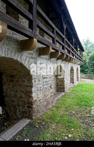 mur de ville et portes de la ville à zeitz, burgenlandkreis, saxe-anhalt, allemagne Banque D'Images