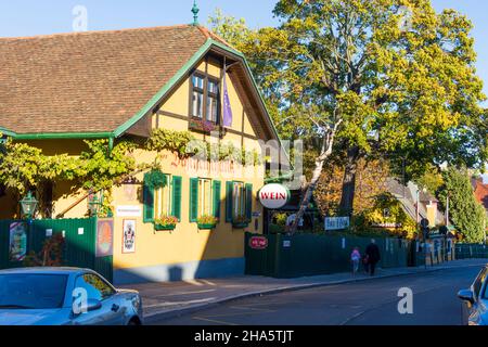 vienne,hameau grinzing,taverne buschenschek heuriger bach-hengl en 19. döbling,vienne,autriche Banque D'Images