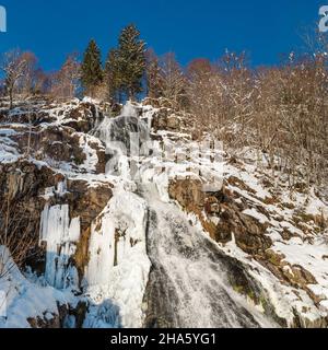 cascade de hangloch près de todtnau, forêt noire, bade-wurtemberg, allemagne Banque D'Images