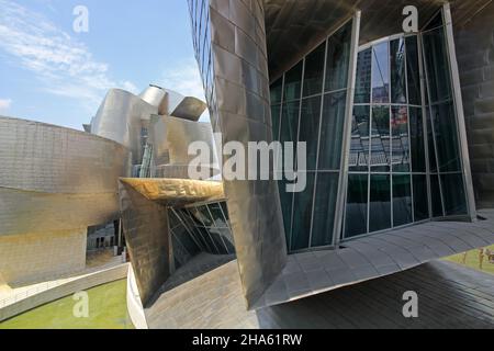Musée Guggenheim par Frank O. Gehry, Bilbao, pays basque, Espagne Banque D'Images