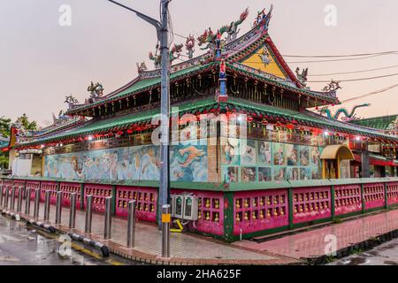 Temple chinois de Tua Pek Kong à Miri, Sarawak, Malaisie Banque D'Images