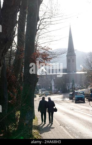 katholische Pfarrkirche St. Walburga Overath, Nordrhein-Westfalen, Allemagne Banque D'Images