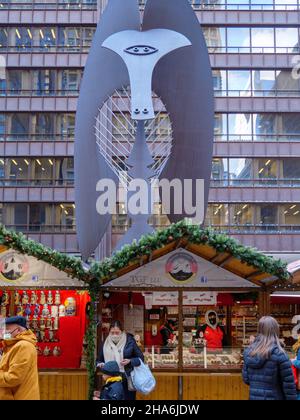 Chicago Christkindlmarket à Daley Plaza. Banque D'Images