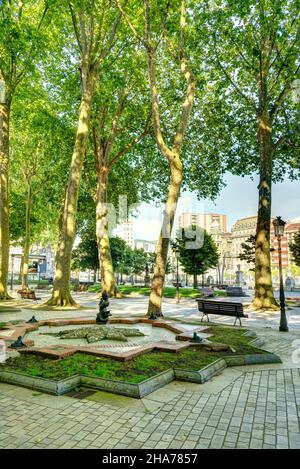 Paysage urbain de Bilbao, HDR image Banque D'Images