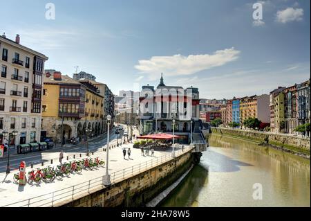 Paysage urbain de Bilbao, HDR image Banque D'Images