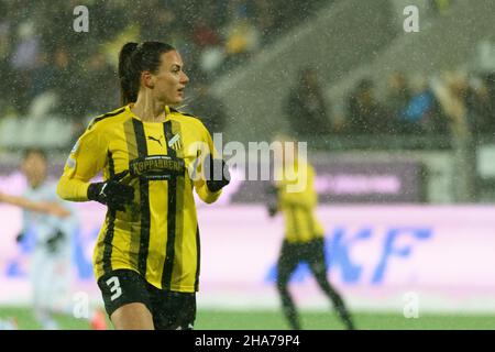 Göteborg, Suède.04th décembre 2021.Hisingen Arena, Göteborg, Swed Beata Kollmats (3 BK Hacken) lors du match de l'UEFA Womens Champions League dans le groupe D entre BK Hacken et le FC Bayern Munich le 9 2021 décembre à l'arène Hisingen à Göteborg, Suède Sven Beyrich/SPP crédit: SPP Sport Press photo./Alamy Live News Banque D'Images