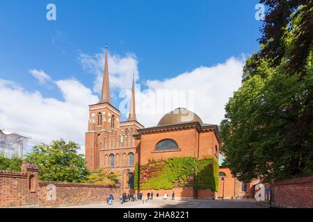 Roskilde : Cathédrale de Roskilde, à Roskilde, en Zélande, Sealand, Sjaelland,Danemark Banque D'Images