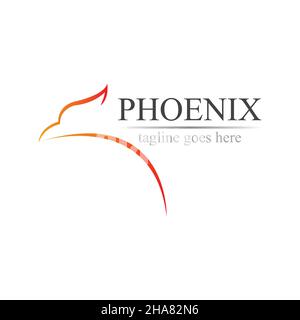 Illustration vectorielle du logo Phoenix Illustration de Vecteur