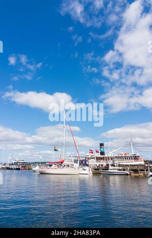 Roskilde: marina, Roskilde Fjord, à Roskilde, ZELANDE, Sealand,Sjaelland, Danemark Banque D'Images