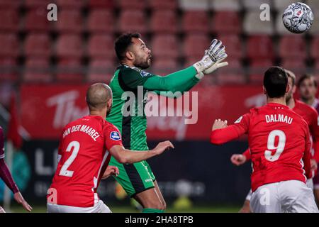 UTRECHT, PAYS-BAS - DÉCEMBRE 11: Gardien de but Warner Hahn de Vas-y Eagles pendant le match néerlandais Eredivisie entre le FC Utrecht et Vas-y Eagles à Galgenwaard le 11 décembre 2021 à Utrecht, pays-Bas (photo de Broer van den Boom/Orange Pictures) Banque D'Images