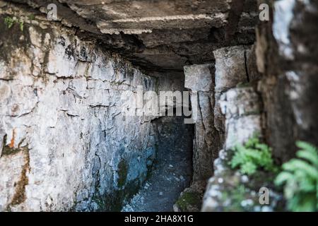 Monte piano, vestiges de la guerre mondiale, Dolomiti, Italie Banque D'Images