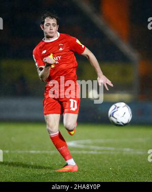 Londres, Royaume-Uni.01st févr. 2018.LONDRES, Royaume-Uni, DÉCEMBRE 11:Theo Archibald (en prêt de Lincoln City) de Leyton Orient pendant Sky Bet League 2 entre Leyton Orient et Crawley Town à Brisbane Road, Londres le 11th décembre 2021 crédit: Action Foto Sport/Alay Live News Banque D'Images