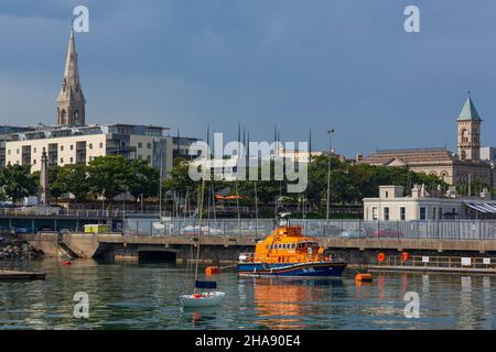 Canot de sauvetage, Dun Laoghaire, Comté de Dublin, Irlande Banque D'Images