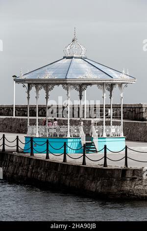 Band Stand on the East Pier, Dun Laoghaire, County Dublin, Irlande Banque D'Images