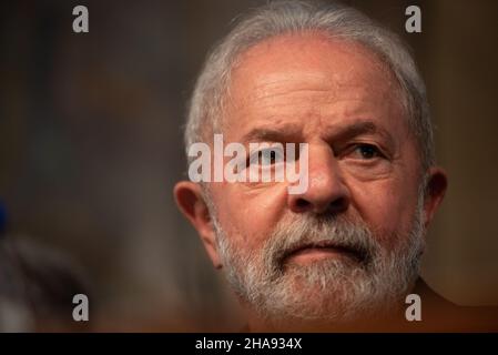 Ciudad de Buenos Aires, Argentine.11th décembre 2021.Ignacio Da Silva vu pendant l'événement.l'ancien président du Brésil, Inácio Lula Da Silva, et de l'Uruguay, José Pepe Mujica, a participé à une réunion avec les dirigeants syndicaux de l'Argentine au général central de los Trabajadores à Buenos Aires.(Photo de Manuel Cortina/SOPA Images/Sipa USA) crédit: SIPA USA/Alay Live News Banque D'Images