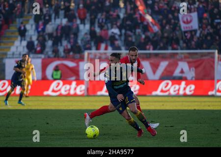 Francesco Zampano (#11 Frosinone) pendant l'AC Monza contre Frosinone Calcio, match italien de football série B à Monza (MB), Italie, décembre 11 2021 Banque D'Images