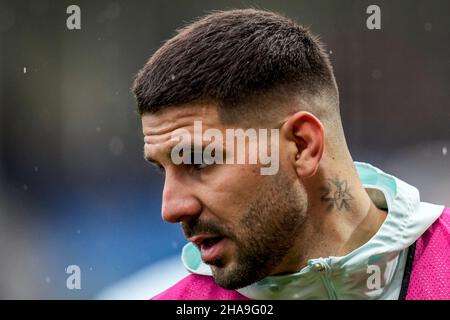 Luton, Royaume-Uni.27th novembre 2021.Aleksandar Mitrovi  (9) de Fulham devant le match de championnat Sky Bet entre Luton Town et Fulham à Kenilworth Road, Luton, Angleterre, le 11 décembre 2021.Photo de David Horn.Crédit : Prime Media Images/Alamy Live News Banque D'Images