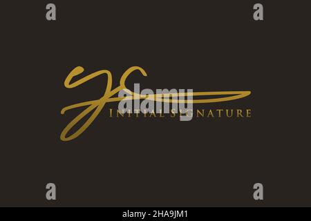 YC lettre Signature logo Template Design élégant logo.Illustration du vecteur de lettrage calligraphique dessiné à la main. Illustration de Vecteur