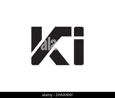 KI initial logo unique, attrayant et créatif moderne.VECTEUR de logo DE lettre KI.Logo KI minimal Illustration de Vecteur