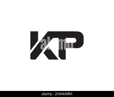Logo original KP unique, attrayant et créatif moderne.Vecteur de logo de lettre KP.Logo KP minimal Illustration de Vecteur