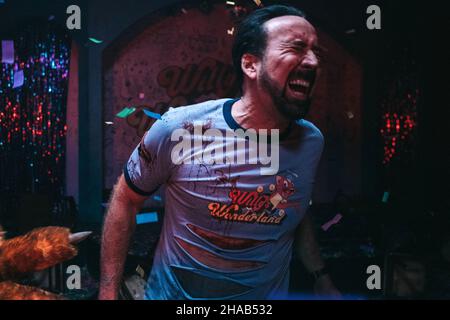 NICOLAS CAGE dans WILLY'S WONDERLAND (2021), réalisé par KEVIN LEWIS. Crédit : FILMS / Album SATURN Banque D'Images
