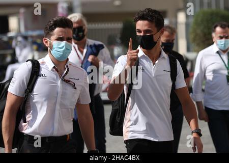 12th décembre 2021 ; circuit Yas Marina, Abu Dhabi, Émirats arabes Unis : FIA Abu Dhabi F1 Grand Prix Journée de course : McLaren F1 Team, Lando Norris Banque D'Images