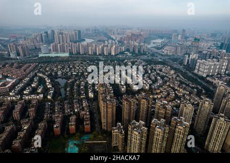 Architectures chinoises typiques situées à Chengdu, en Chine Banque D'Images