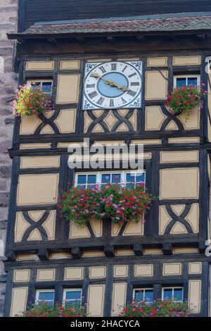 France, Alsace, village de Riquewihr, porte de Dolder, 1291 Banque D'Images