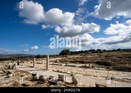Sepphoris (ou Zippori également Tzipori dans le passé appelé Diocaesaraea et, pendant les croisades, le Saforie) est un ancien village et un siège archéologique Banque D'Images