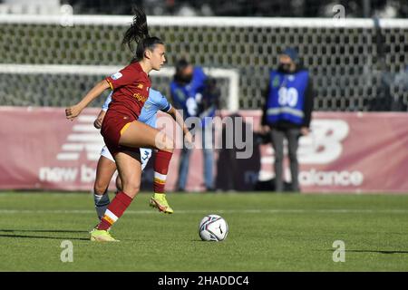 Annamaria Serturini d'AS Roma femmes pendant la 11th journée du Championnat de Serie A entre A.S. Roma femmes et S.S. Lazio femmes au stadio Tre Fontane le 12th décembre 2021 à Rome, Italie. Banque D'Images