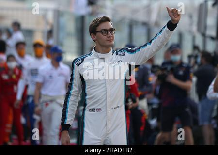 Circuit Yas Marina, Abu Dhabi.12th décembre 2021; circuit Yas Marina, Abu Dhabi, Émirats arabes Unis: FIA Abu Dhabi F1 Grand Prix Journée de course: Williams Racing, George Russell crédit: Action plus Sports Images/Alay Live News Banque D'Images