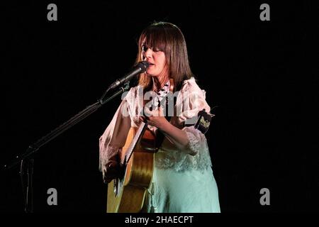 Carmen Consoli durante Voevo Fare la rockstar Tour 2021 - Carmen Consoli, Concerto cantante italiano in Senigallia (AN), Italia, 10 dicembre 2021 Banque D'Images