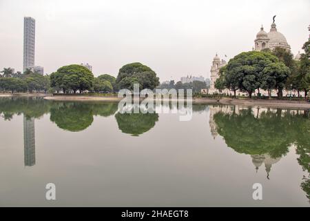 Le 42 est un gratte-ciel résidentiel à Kolkata, dans l'État du Bengale occidental, en Inde.Il est situé dans la région de Chowringhee kolkata. Banque D'Images