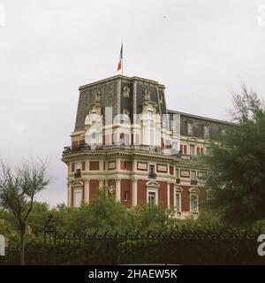 L'Hôtel du Palais à Biarritz, France Banque D'Images