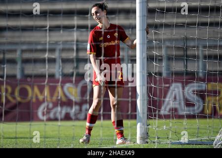 Roma, Italie.12th décembre 2021.Paloma Lazaro d'AS Roma réagit pendant la série des femmes Un match de football entre AS Roma et SS Lazio au stadio delle tre fontane, Roma, 12 décembre 2021.COMME Roma a gagné 3-2 sur SS Lazio.Photo Andrea Staccioli/Insidefoto crédit: Insidefoto srl/Alamy Live News Banque D'Images