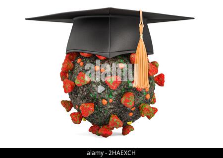 Virus avec bouchon gradué, 3D rendu isolé sur fond blanc Banque D'Images