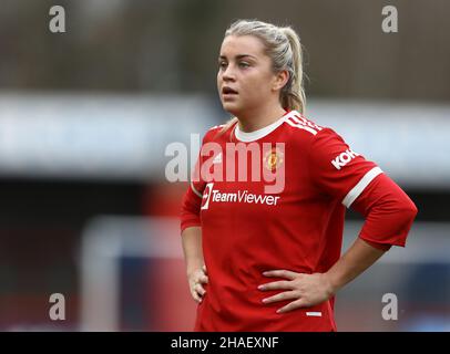 Crawley, Royaume-Uni, 12th décembre 2021.Alessia Russo de Manchester United lors du match de Super League féminin de la FA au stade de la pension du peuple, Crawley.Crédit photo à lire: Paul Terry / Sportimage crédit: Sportimage / Alay Live News Banque D'Images