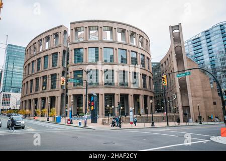 Bibliothèque publique de Vancouver au centre-ville de Vancouver, C.-B., Canada Banque D'Images