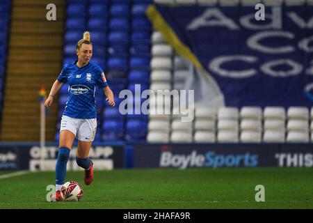 Jade Pennock (Birmingham City #11) sur le ballon pendant le match de la Super League Womens entre Birmingham City et Manchester City au stade St Andrews à Birmingham, Angleterre Karl W Newton/Sports Press photo Banque D'Images