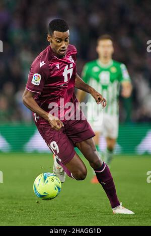 Alexander Isak de Real Sociedad pendant le championnat d'Espagne la Liga match de football entre Real Betis et Real Sociedad le 12 décembre 2021 au stade Benito Villamarin à Séville, Espagne - photo: Joaquin Corchero/DPPI/LiveMedia Banque D'Images