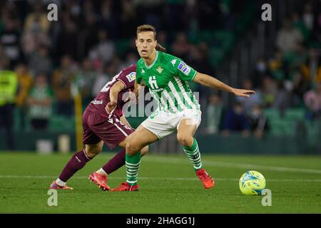 Sergio Canales de Real Betis lors du championnat d'Espagne la Liga match de football entre Real Betis et Real Sociedad le 12 décembre 2021 au stade Benito Villamarin à Séville, Espagne - photo: Joaquin Corchero/DPPI/LiveMedia Banque D'Images