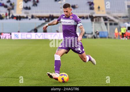 Florence, Italie.11th décembre 2021.Cristiano Biraghi (Fiorentina) pendant l'ACF Fiorentina vs US Salernitana, football italien série A match à Florence, Italie, décembre 11 2021 crédit: Agence de photo indépendante/Alamy Live News Banque D'Images