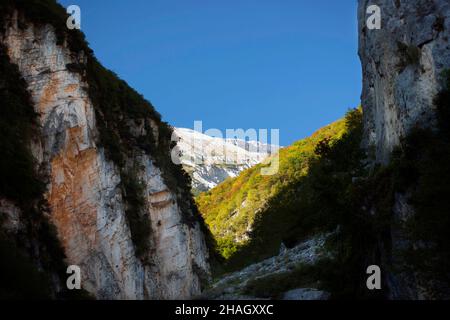 Parc national de Majella, Vallée du Saint-Esprit, Fara San Martino, Chieti, Abruzzes, Italie, Europe Banque D'Images