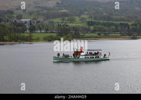 Bateau à vapeur Ullswater Banque D'Images