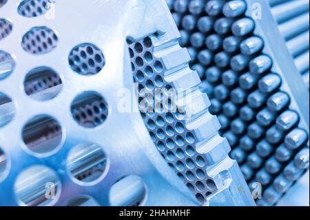 Vue en gros plan de l'assemblage de combustible hexagonal d'un réacteur énergétique eau-eau ou d'un réacteur à énergie modérée à eau refroidi à l'eau développé à l'origine dans le S. Banque D'Images