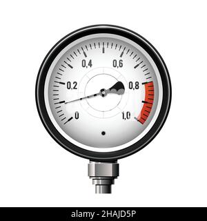 Balances de manomètre, manomètre, appareil de mesure de compression, Vector Illustration de Vecteur