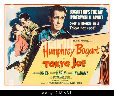 TOKYO JOE BOGART affiche du film Vintage avec Humphrey Bogart en vedette à TOKYO JOE, avec Humphrey Bogart, Florence Marly, Alexander KNOX, Sessue Hayakawa,Jerome Courtland réalisé par Stuart Heisler produit par Robert Lord 1949 Columbia Pictures Banque D'Images